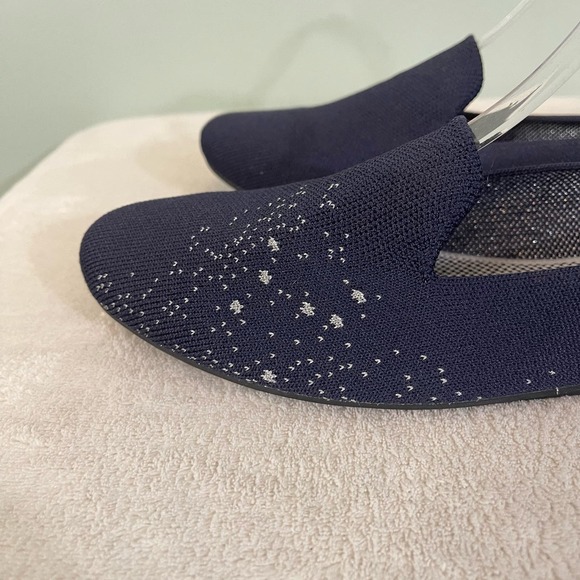 ROTHYS Leo Zodiac Womens Blue Silver Knit Limited Edition Astrology Loafers 10 - Picture 5 of 8